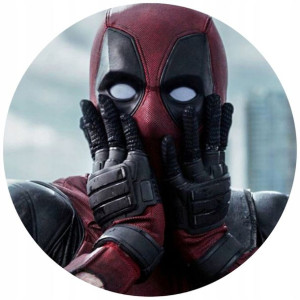 Opłatek Na Tort 20cm Deadpool Twój Napis Gratis