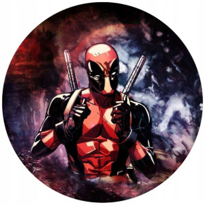 Opłatek Na Tort 20cm Deadpool Twój Napis Gratis