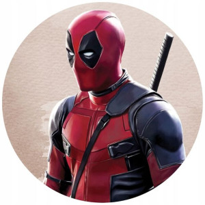 Opłatek Na Tort 20cm Deadpool Twój Napis Gratis