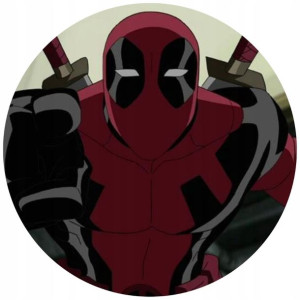 Opłatek Na Tort 20cm Deadpool Twój Napis Gratis