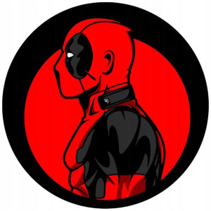 Opłatek Na Tort 20cm Deadpool Twój Napis Gratis