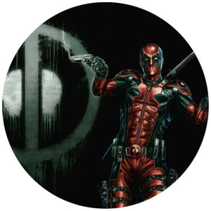 Opłatek Na Tort 20cm Deadpool Twój Napis Gratis