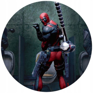 Opłatek Na Tort 20cm Deadpool Twój Napis Gratis
