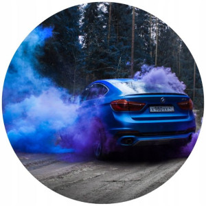 Opłatek Na Tort 20cm Bmw Efekt Dymu Twój Napis
