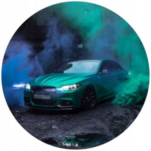 Opłatek Na Tort 20cm Bmw Efekt Dymu Twój Napis