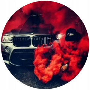 Opłatek Na Tort 20cm Bmw Efekt Dymu Twój Napis