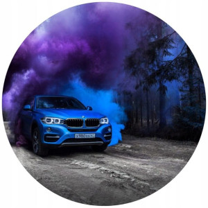 Opłatek Na Tort 20cm Bmw Efekt Dymu Twój Napis