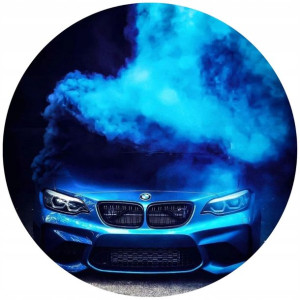 Opłatek Na Tort 20cm Bmw Efekt Dymu Twój Napis