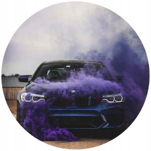 Opłatek Na Tort 20cm Bmw Efekt Dymu Twój Napis