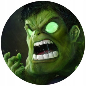 Opłatek Na Tort 20cm Hulk Twój Napis Gratis Super
