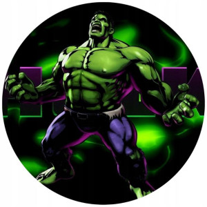Opłatek Na Tort 20cm Hulk Twój Napis Gratis Super