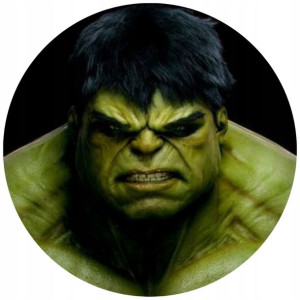 Opłatek Na Tort 20cm Hulk Twój Napis Gratis Super