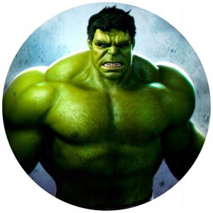 Opłatek Na Tort 20cm Hulk Twój Napis Gratis Super