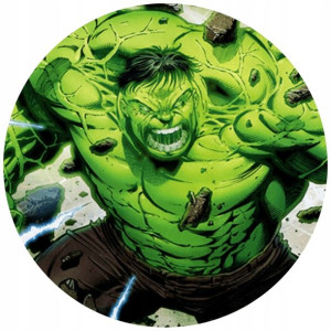 Opłatek Na Tort 20cm Hulk Twój Napis Gratis Super