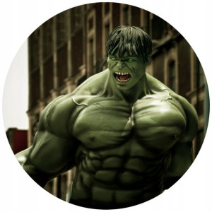 Opłatek Na Tort 20cm Hulk Twój Napis Gratis Super