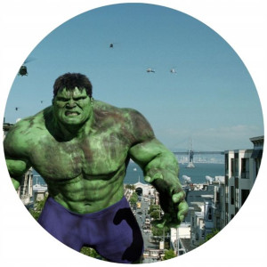 Opłatek Na Tort 20cm Hulk Twój Napis Gratis Super