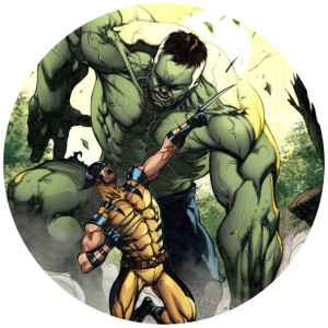 Opłatek Na Tort 20cm Hulk Twój Napis Gratis Super