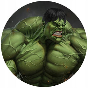 Opłatek Na Tort 20cm Hulk Twój Napis Gratis Super