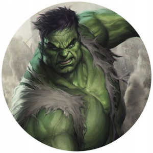Opłatek Na Tort 20cm Hulk Twój Napis Gratis Super