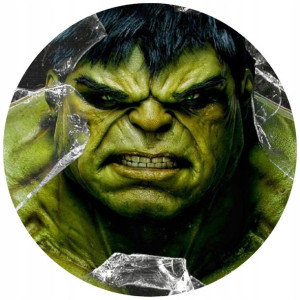 Opłatek Na Tort 20cm Hulk Twój Napis Gratis Super