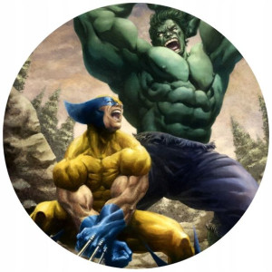 Opłatek Na Tort 20cm Hulk Twój Napis Gratis Super