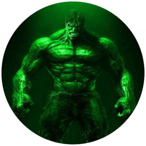 Opłatek Na Tort 20cm Hulk Twój Napis Gratis Super