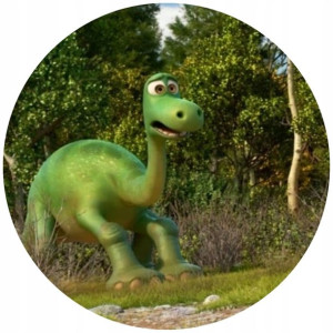 Opłatek Na Tort 20cm Dobry Dinozaur Twój Napis