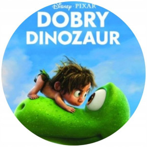 Opłatek Na Tort 20cm Dobry Dinozaur Twój Napis