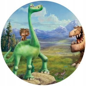 Opłatek Na Tort 20cm Dobry Dinozaur Twój Napis
