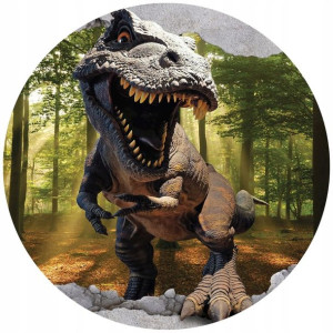 Opłatek Na Tort 20cm Dobry Dinozaur Twój Napis