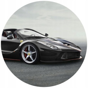 Opłatek Na Tort 20cm Ferrari Twój Napis Samochód