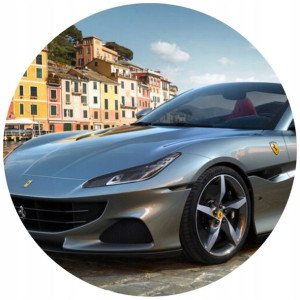 Opłatek Na Tort 20cm Ferrari Twój Napis Samochód