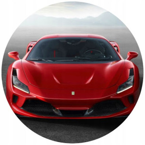 Opłatek Na Tort 20cm Ferrari Twój Napis Samochód