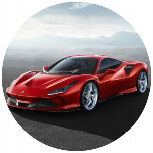 Opłatek Na Tort 20cm Ferrari Twój Napis Samochód