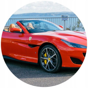 Opłatek Na Tort 20cm Ferrari Twój Napis Samochód