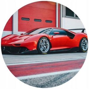 Opłatek Na Tort 20cm Ferrari Twój Napis Samochód