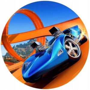Opłatek Na Tort 20cm Hot Wheels Twój Napis Gratis