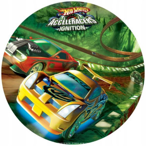 Opłatek Na Tort 20cm Hot Wheels Twój Napis Gratis