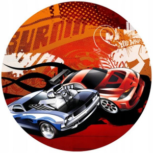 Opłatek Na Tort 20cm Hot Wheels Twój Napis Gratis