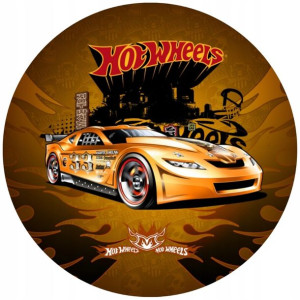 Opłatek Na Tort 20cm Hot Wheels Twój Napis Gratis