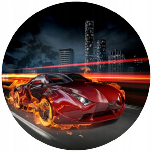 Opłatek Na Tort 20cm Hot Wheels Twój Napis Gratis