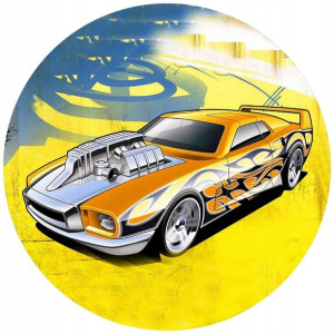 Opłatek Na Tort 20cm Hot Wheels Twój Napis Gratis
