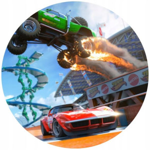 Opłatek Na Tort 20cm Hot Wheels Twój Napis Gratis