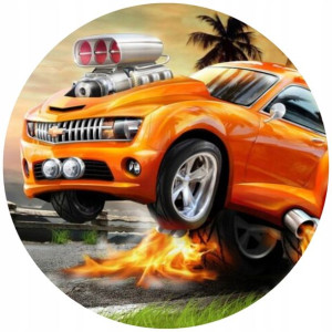 Opłatek Na Tort 20cm Hot Wheels Twój Napis Gratis