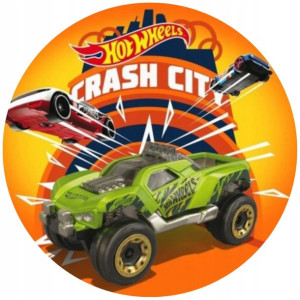 Opłatek Na Tort 20cm Hot Wheels Twój Napis Gratis