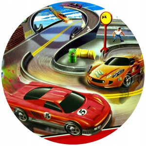 Opłatek Na Tort 20cm Hot Wheels Twój Napis Gratis