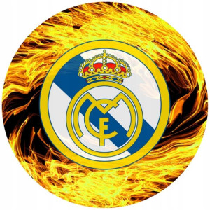 Opłatek Na Tort 20cm Real Madrit Twój Napis Imię