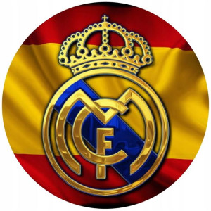 Opłatek Na Tort 20cm Real Madrit Twój Napis Imię