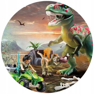 Opłatek Na Tort 20cm Lego Jurassic Dino Twój Napis