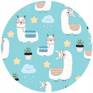 Opłatek Na Tort 20cm Alpaka Lama Cute Twój Napis